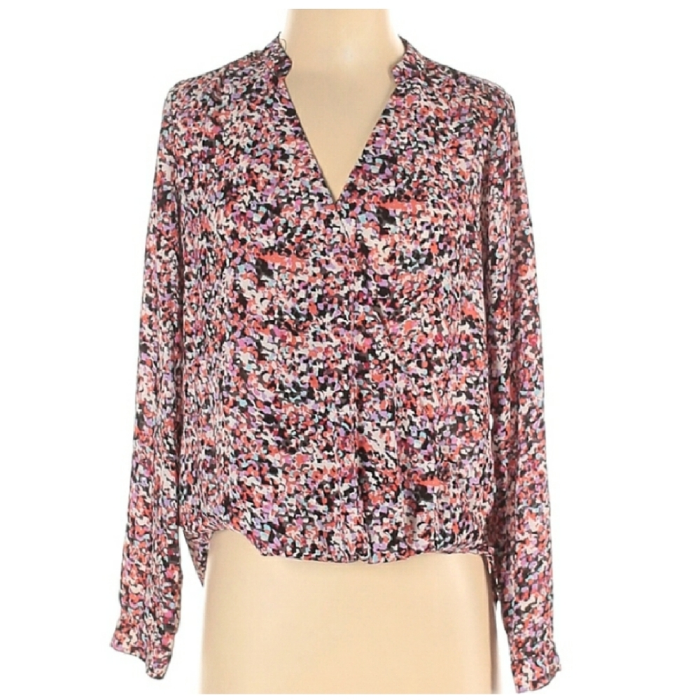 The‎ Limited Faux Wrap Multicolor Blouse